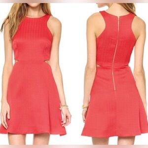 Club Monaco Taika Coral Cutout Dress Size 6, NWT